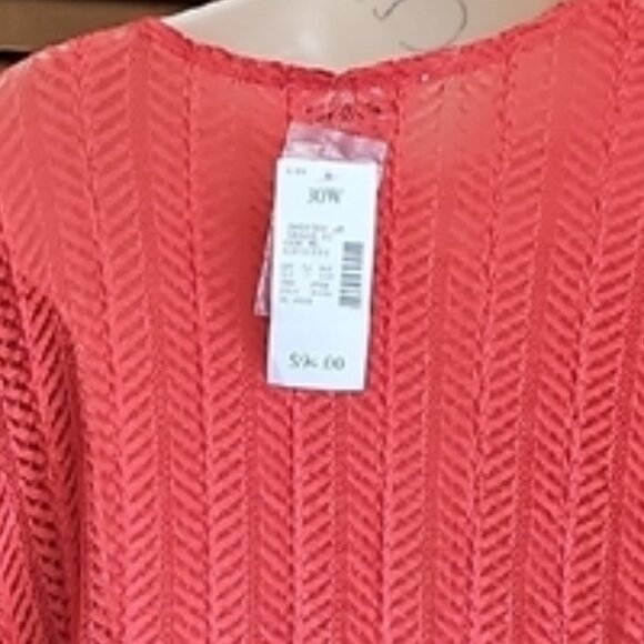 NWT Studio Ishort sleeve knit 1 button closure cardigan jacket top  Plus 30 - Picture 11 of 12